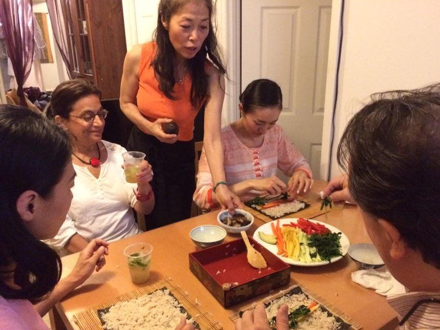 Hands-On Rolled Sushi Making Class and Sake Tasting