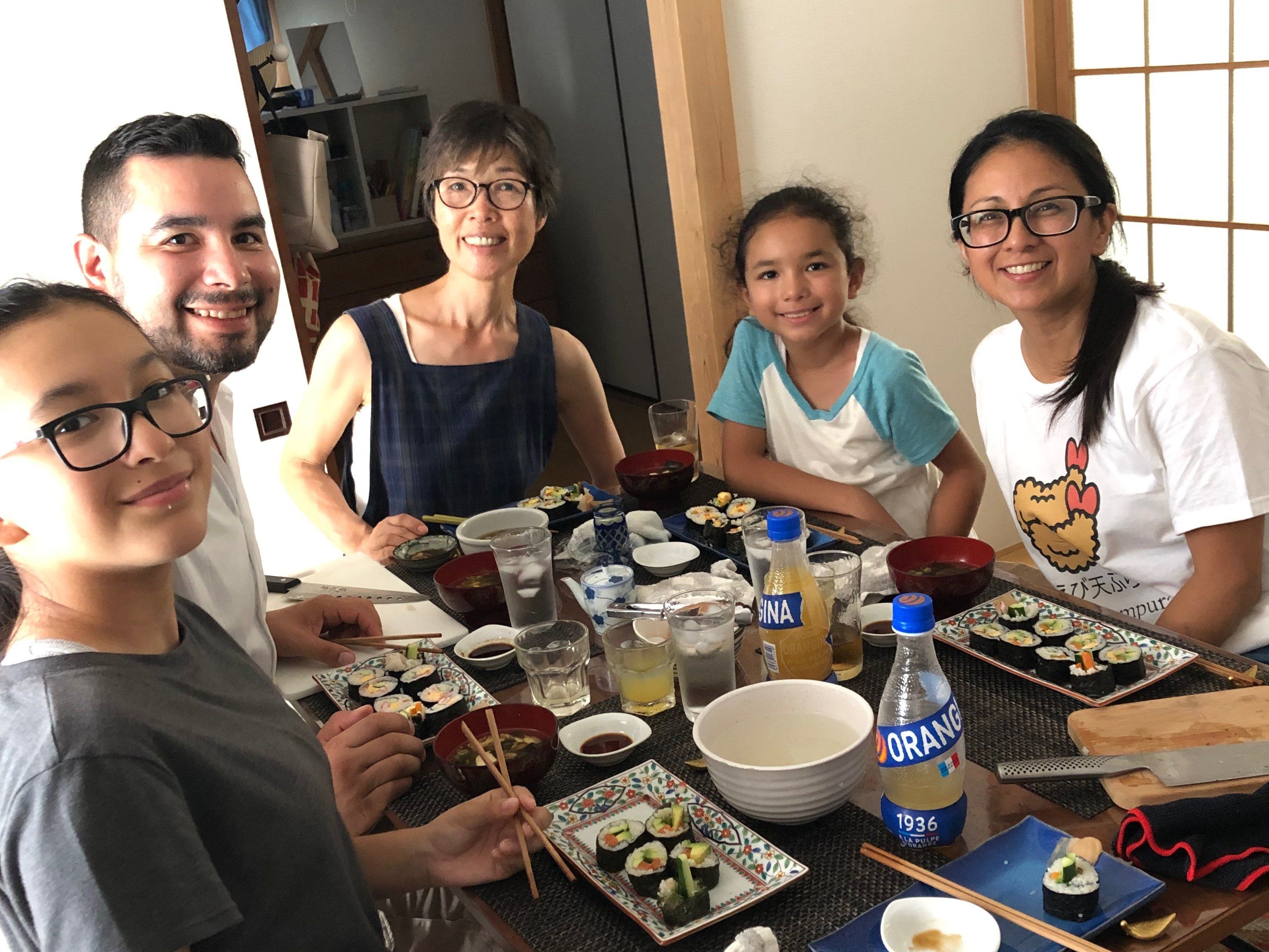 Hands-On Rolled Sushi Making Class and Sake Tasting