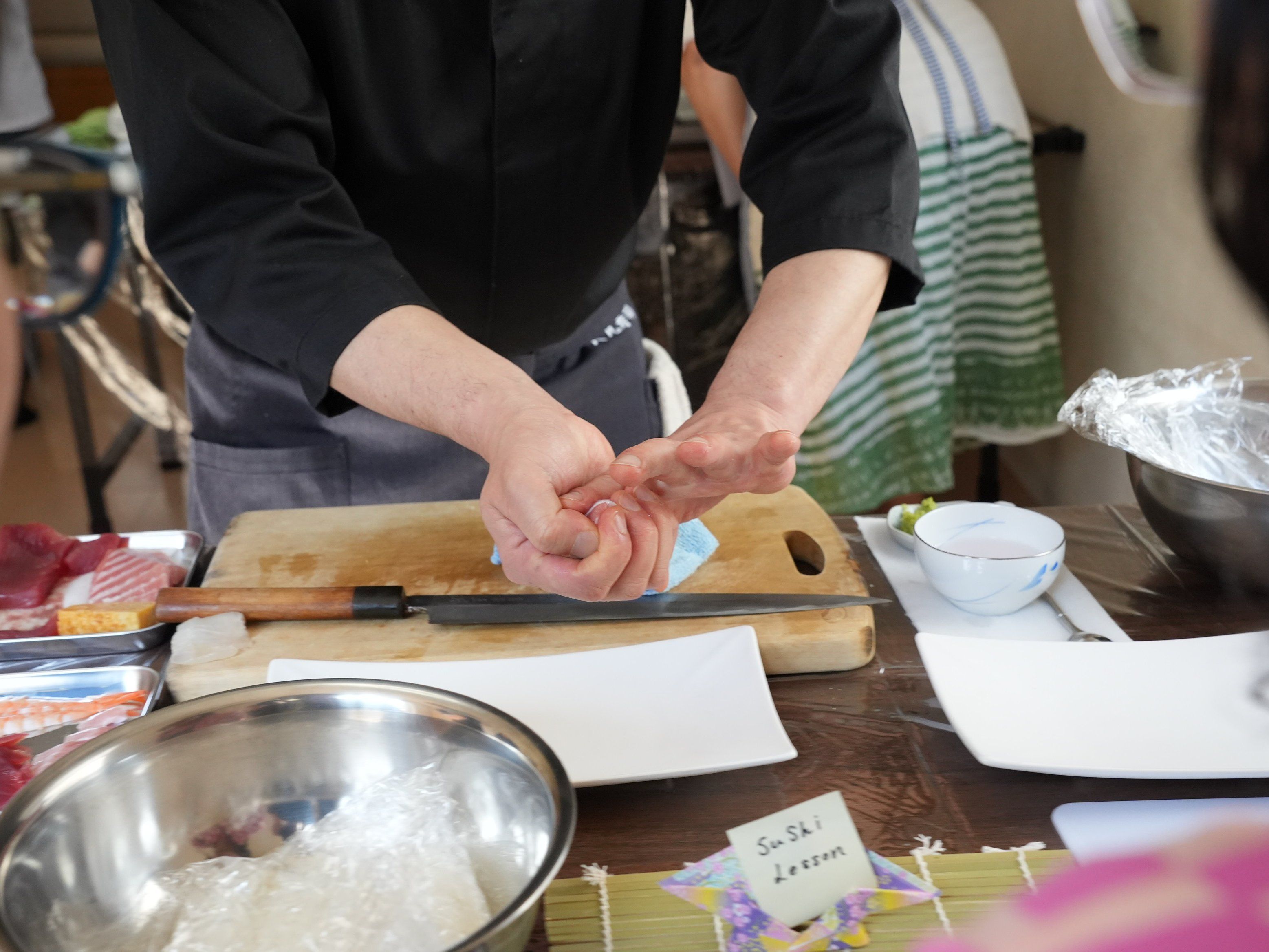 Authentic Sushi Making Experience with a Pro Japanese Chef & Local Supermarket Tour (Private or Small Group)