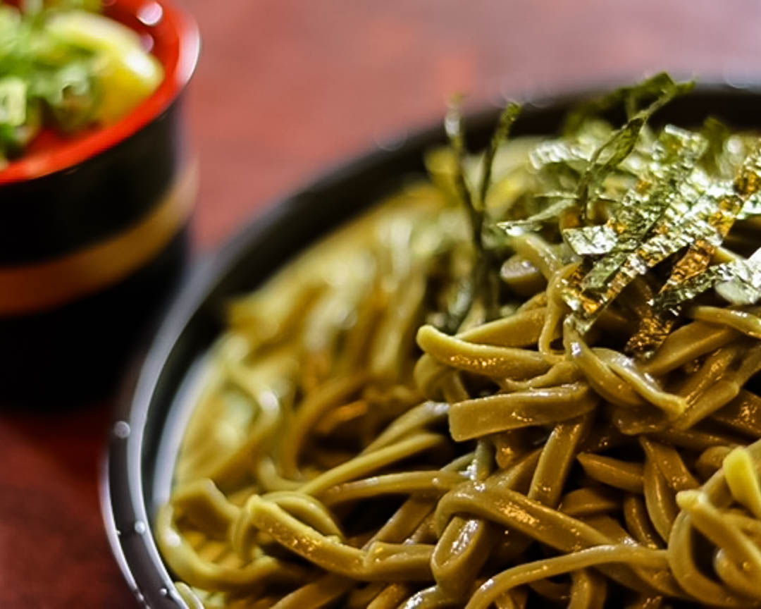 Making Authentic Cha Soba with Sencha in Kyoto