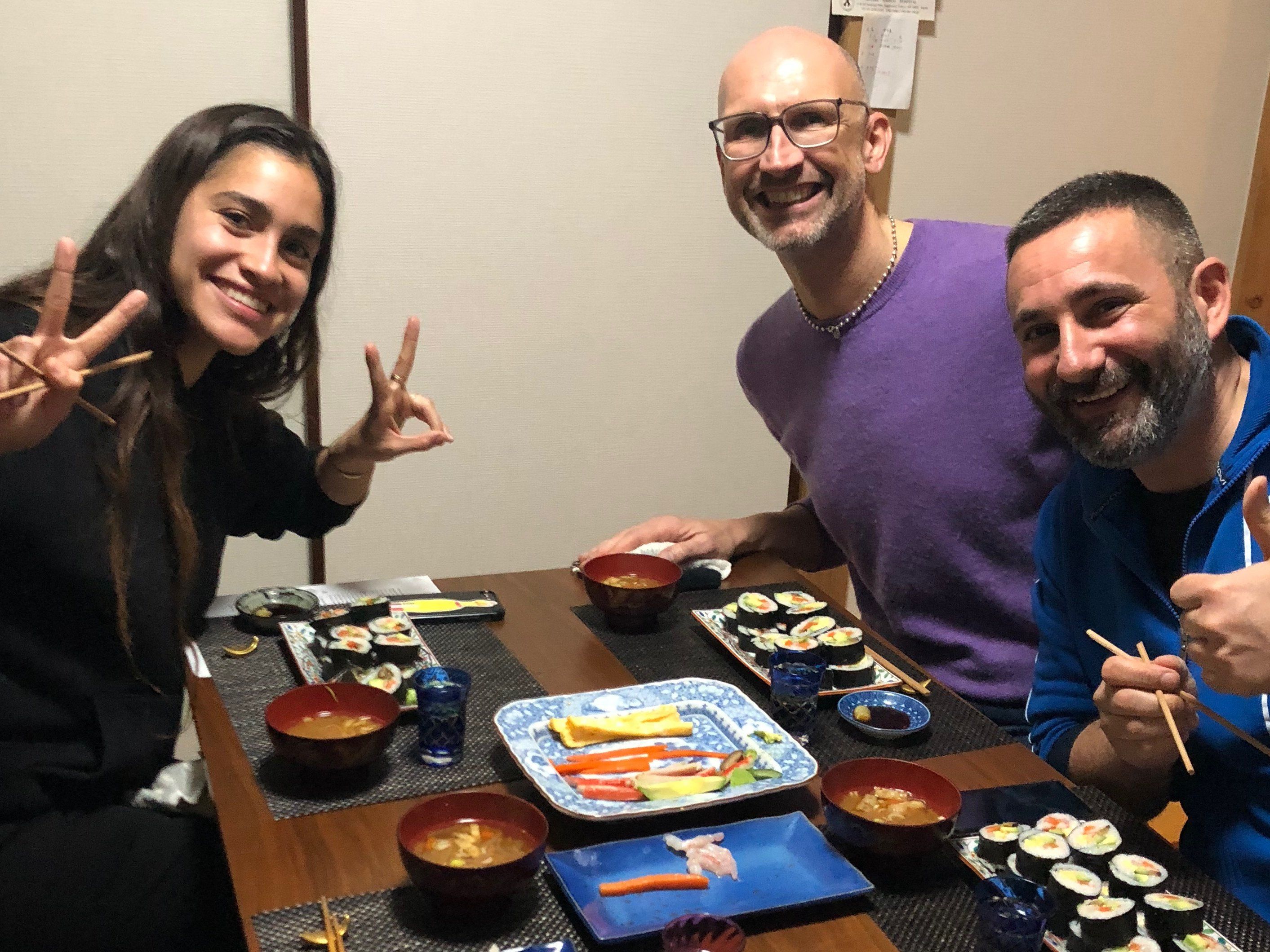 Hands-On Rolled Sushi Making Class and Sake Tasting