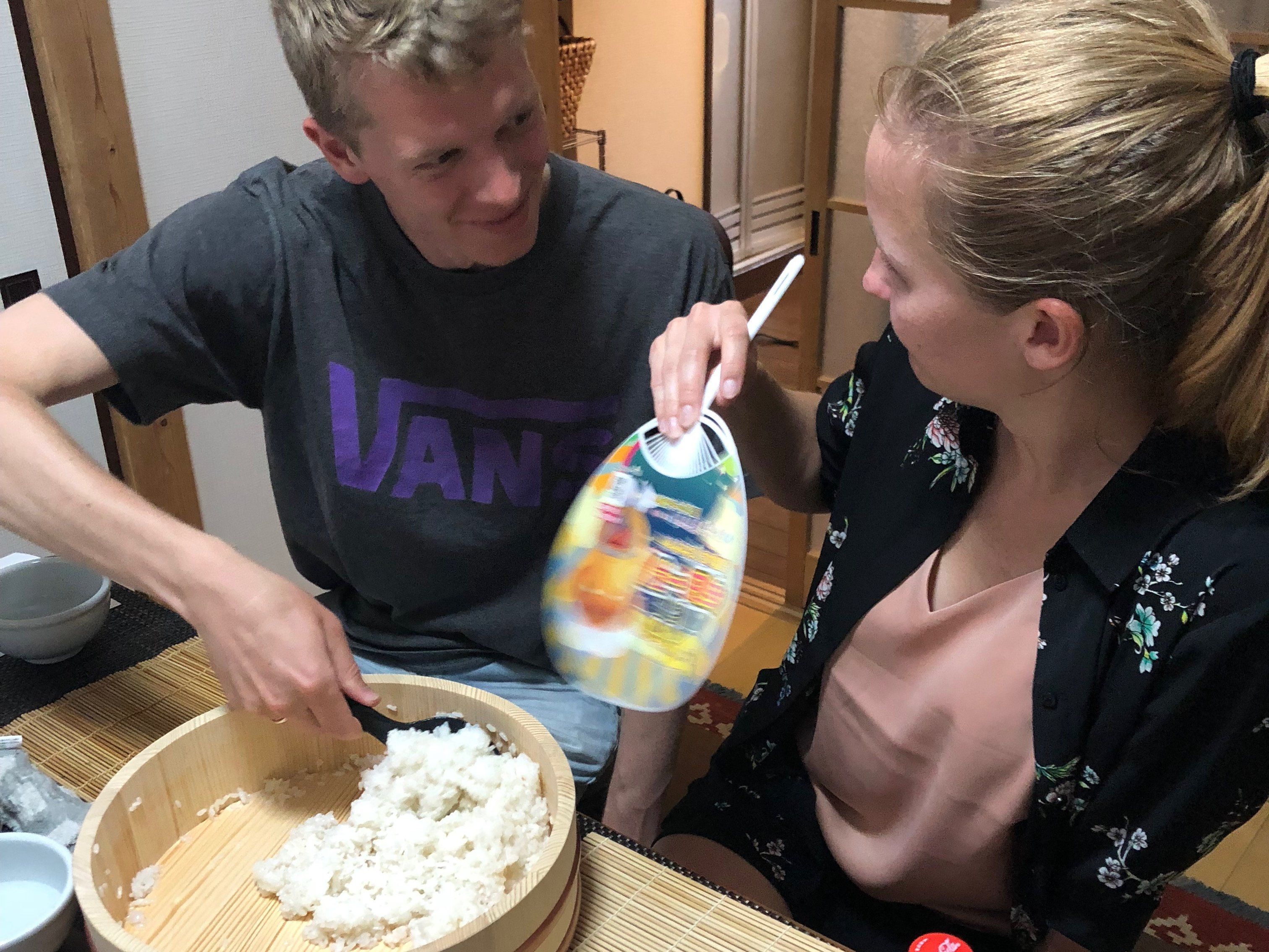 Hands-On Rolled Sushi Making Class and Sake Tasting