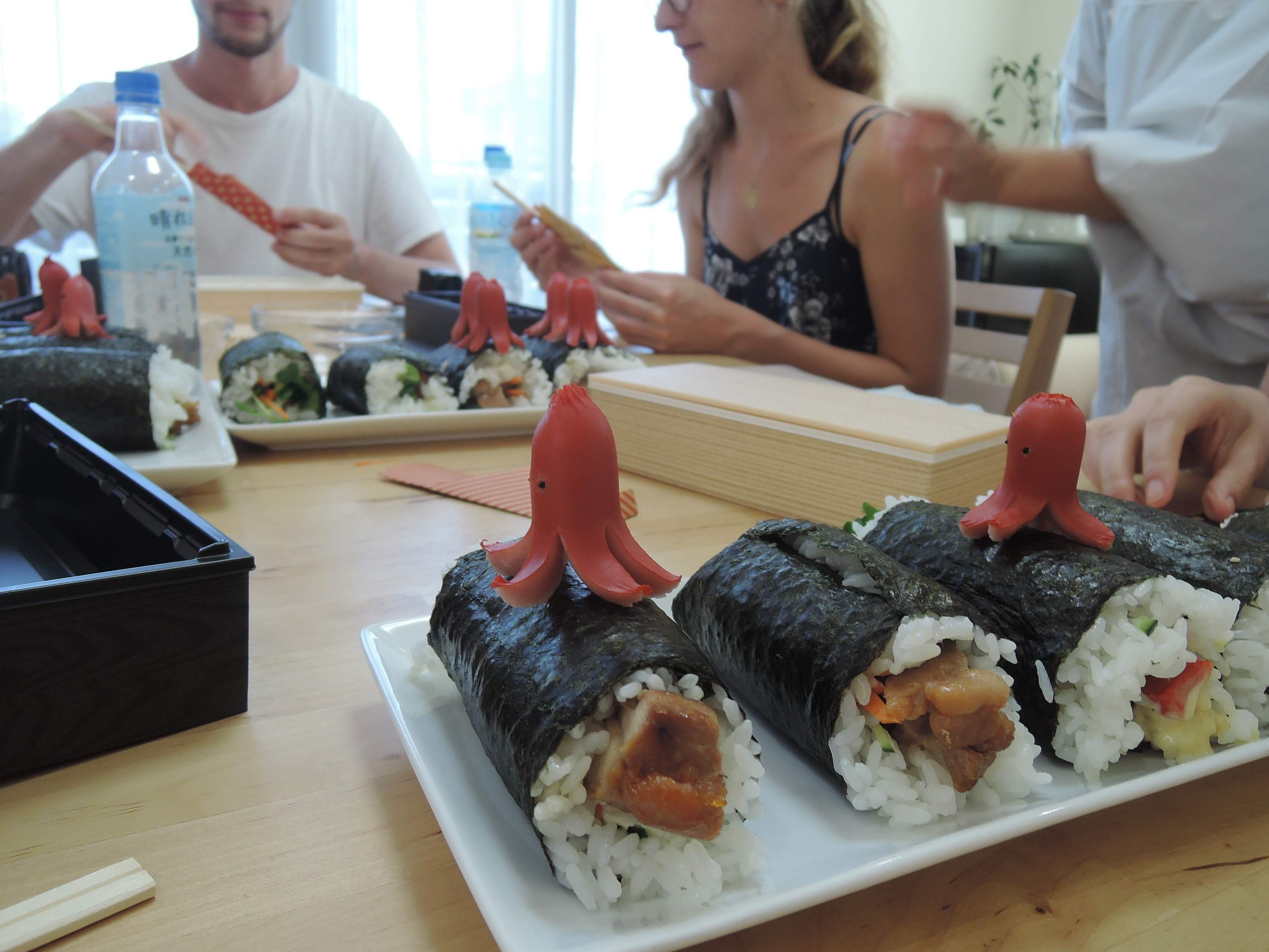 Making Sushi Rolls Bento and Supermarket Tour in Kamakura