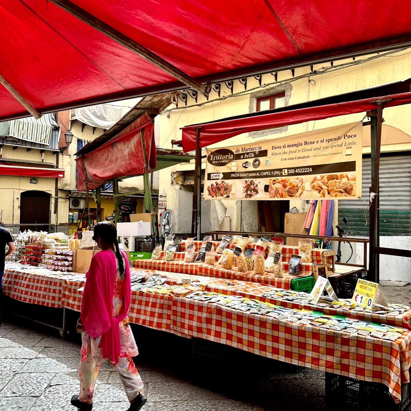 Market Tour Exploration with Sicilian Culinary Class in Palermo