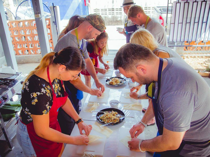 Traditional Thai Cooking Class at Home Cooking Studio