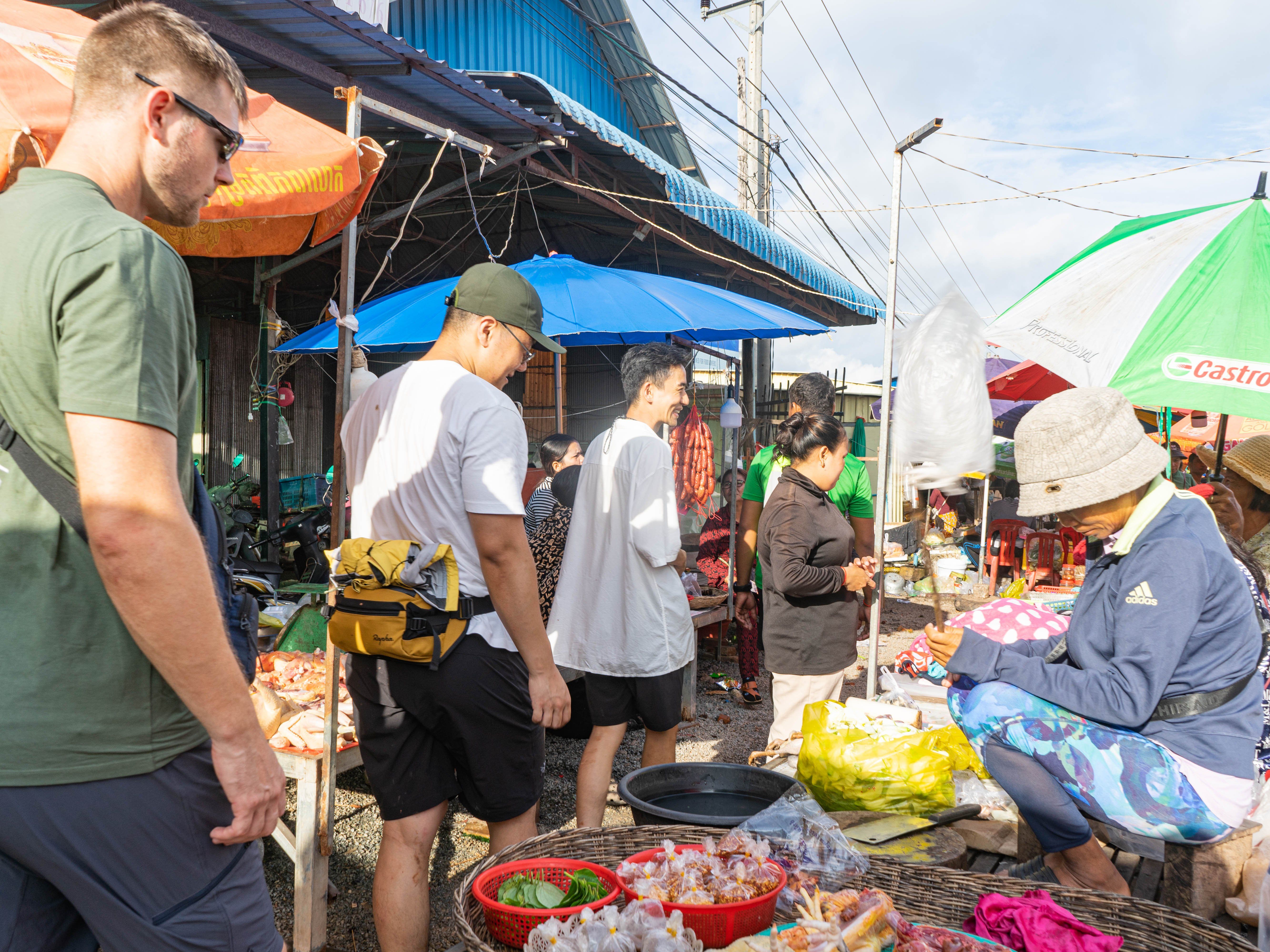 A Morning Market Tour with Culinary Experience in a Local Village
