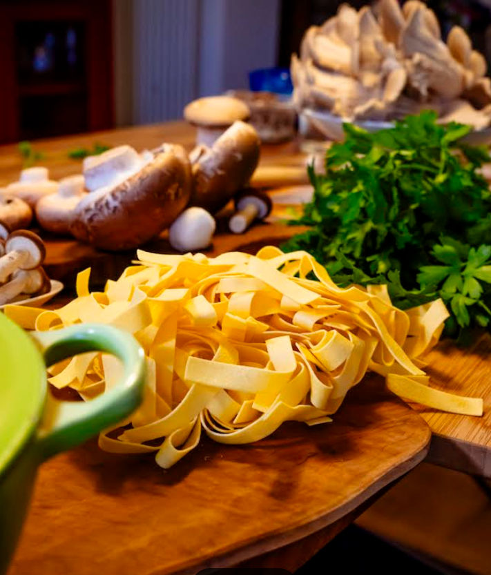 Hands-On Mushroom Cooking at a Monferrato Farmhouse with Alpine Views