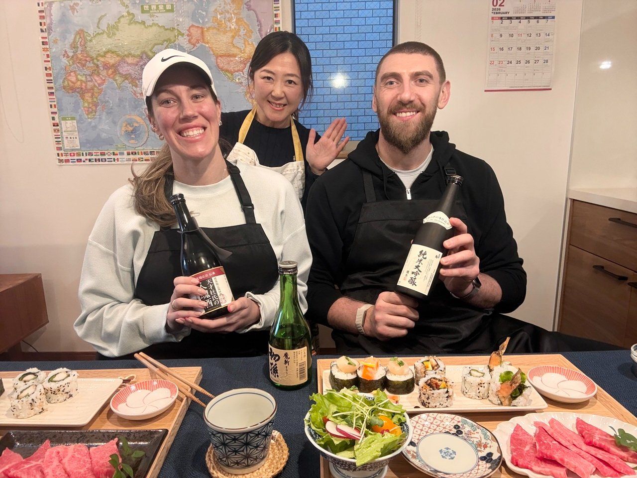 Nagoya: Cook Wagyu Beef, Tempura & Sushi Rolls with Sake Pairing