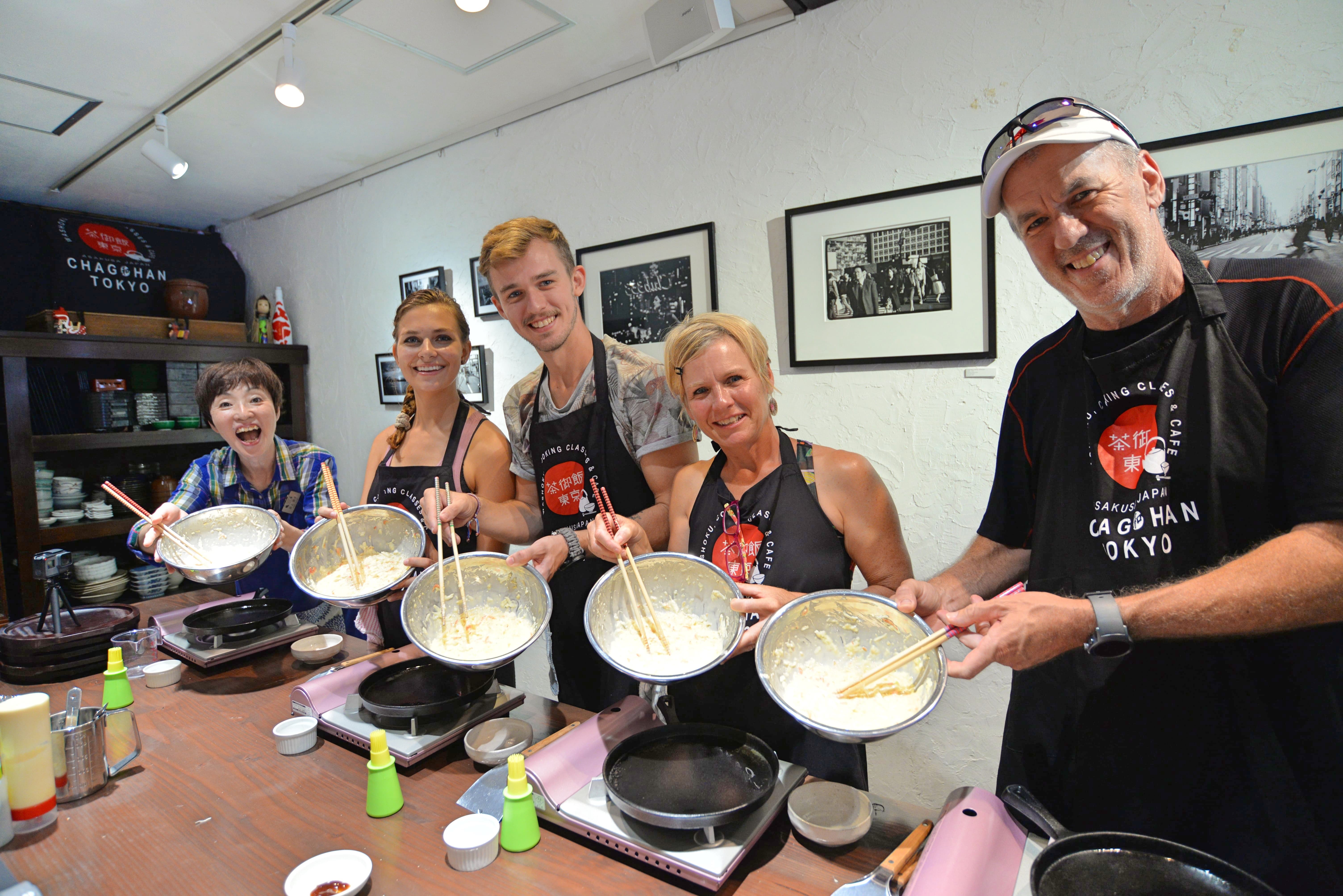 Okonomiyaki Kochkurs + 2 Beilagen