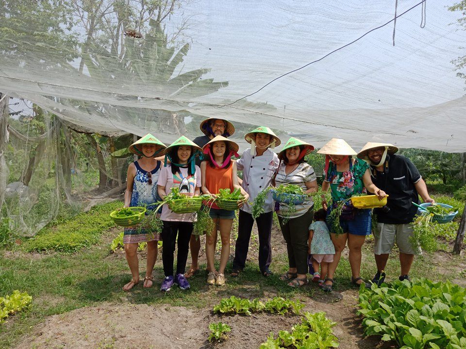 Organic Farm To Table Cooking Class in Vietnamese Agricultural Village