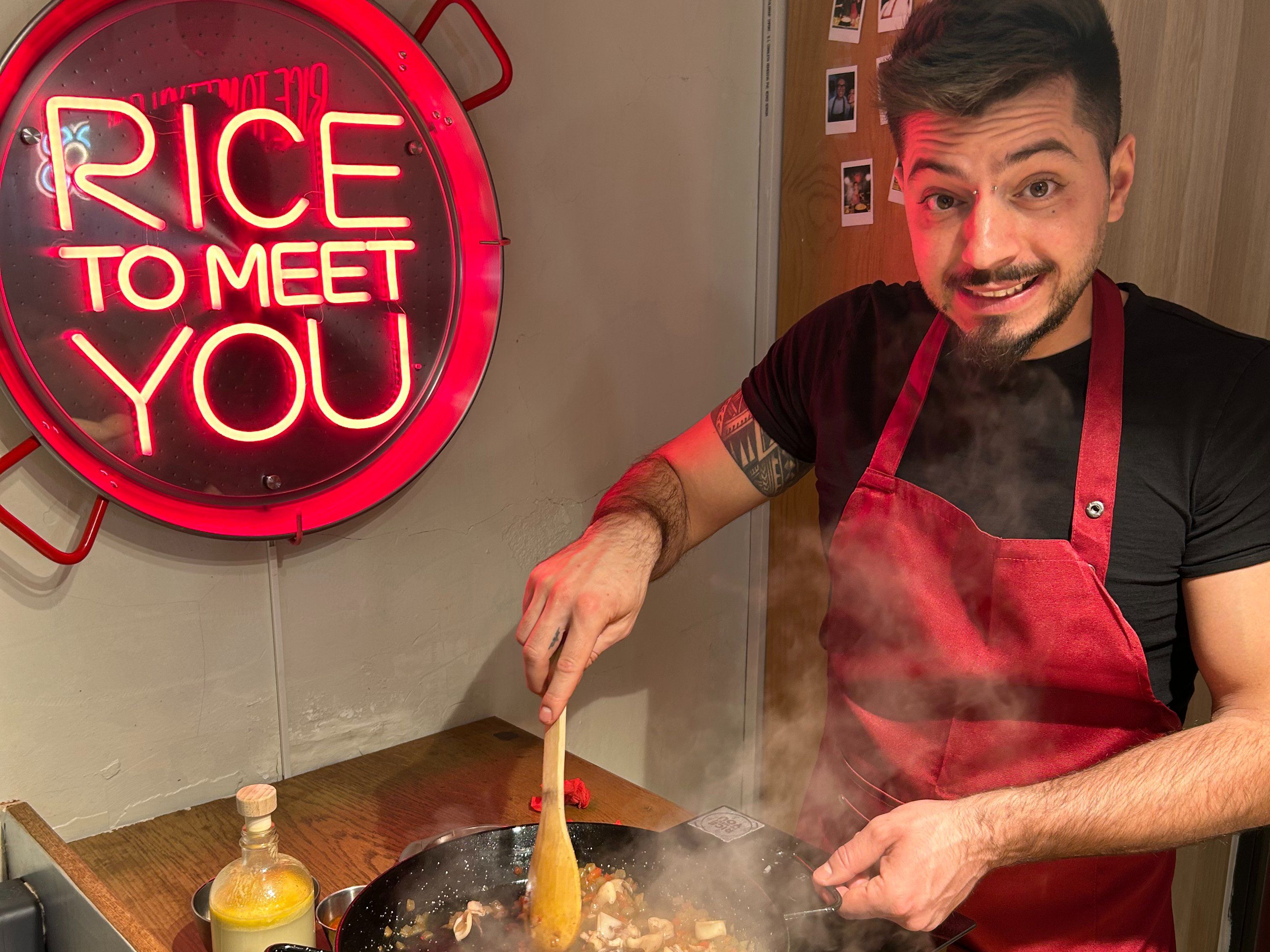 Barcelona Seafood Paella Cooking Class & Dining Experience