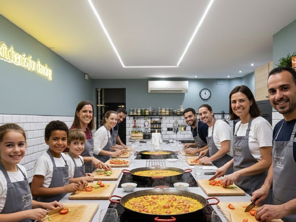 Barcelona Seafood Paella, Tapas, and Unlimited Sangria Cooking Class