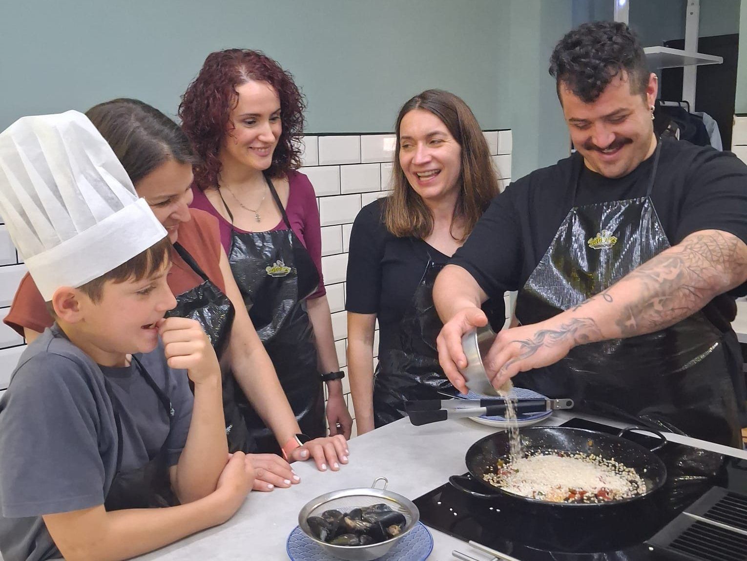 Barcelona Seafood Paella, Tapas, and Unlimited Sangria Cooking Class
