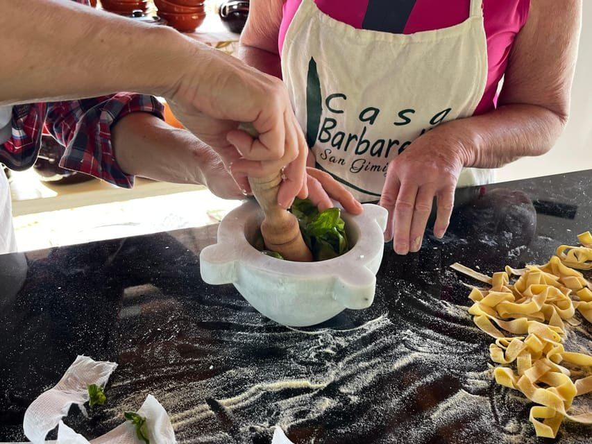 Pasta Culinary Class with Dinner & Wine Experience in San Gimignano