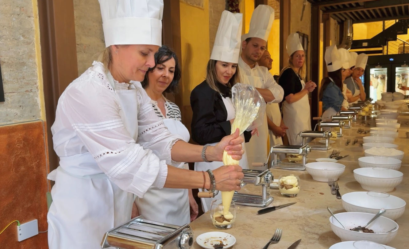 Pasta & Tiramisu Cooking Class with Wine in Siena