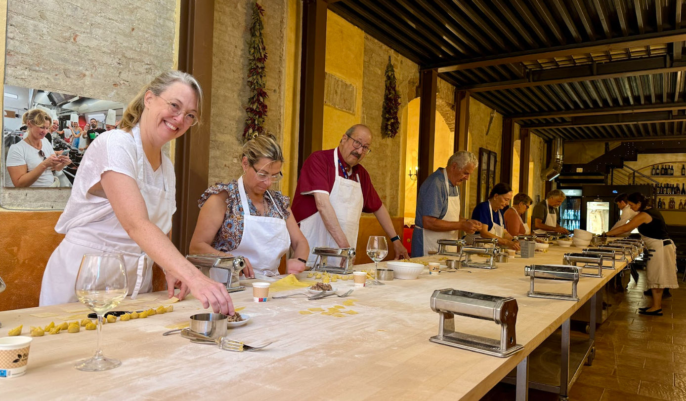 Pasta & Tiramisu Cooking Class with Wine in Siena