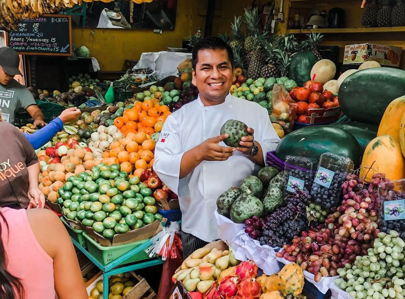 Peruvian Cooking Class & Market Tour with Exotic Fruits Experience + Airport Pickup