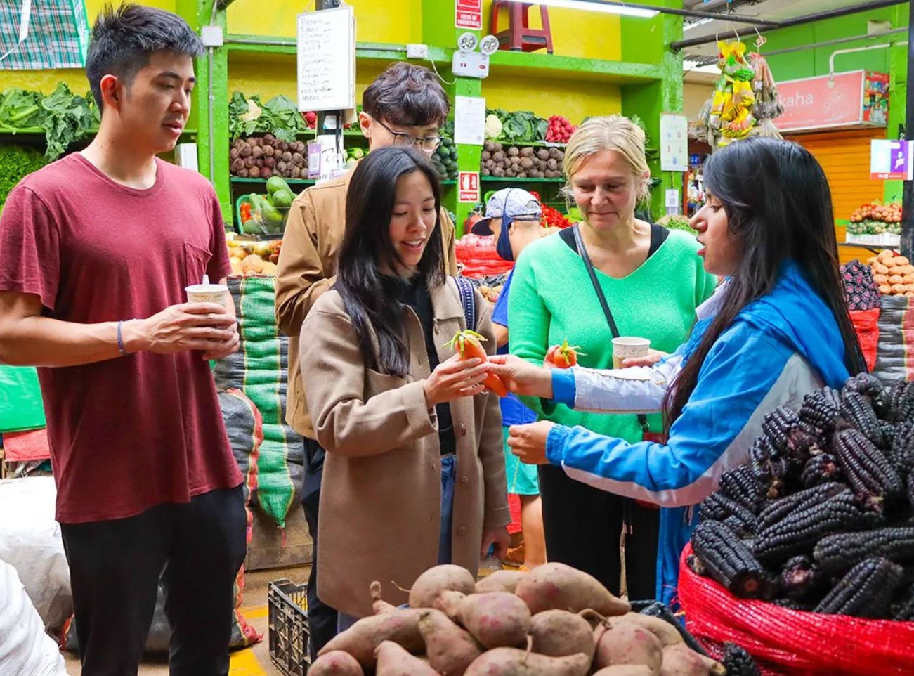 Peruvian Cooking Class & Market Tour with Exotic Fruits Experience + Airport Pickup