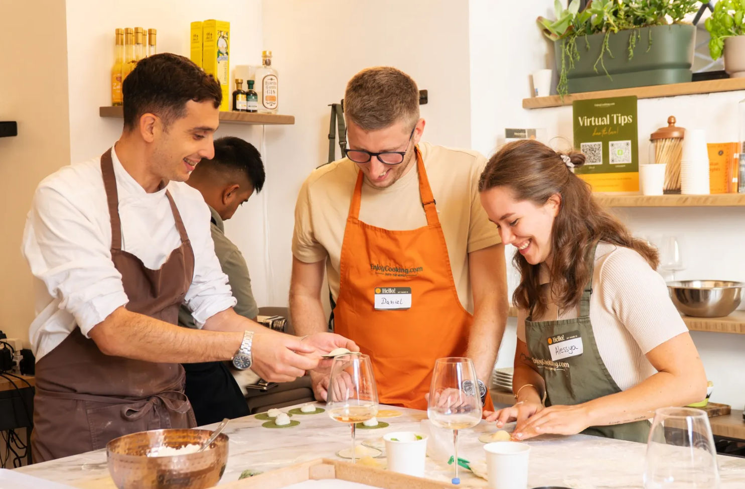 Private Italian Cooking Masterclass: Pizza, Pasta & Gelato with Unlimited Wine near the Colosseum (Up to 10 Guests)