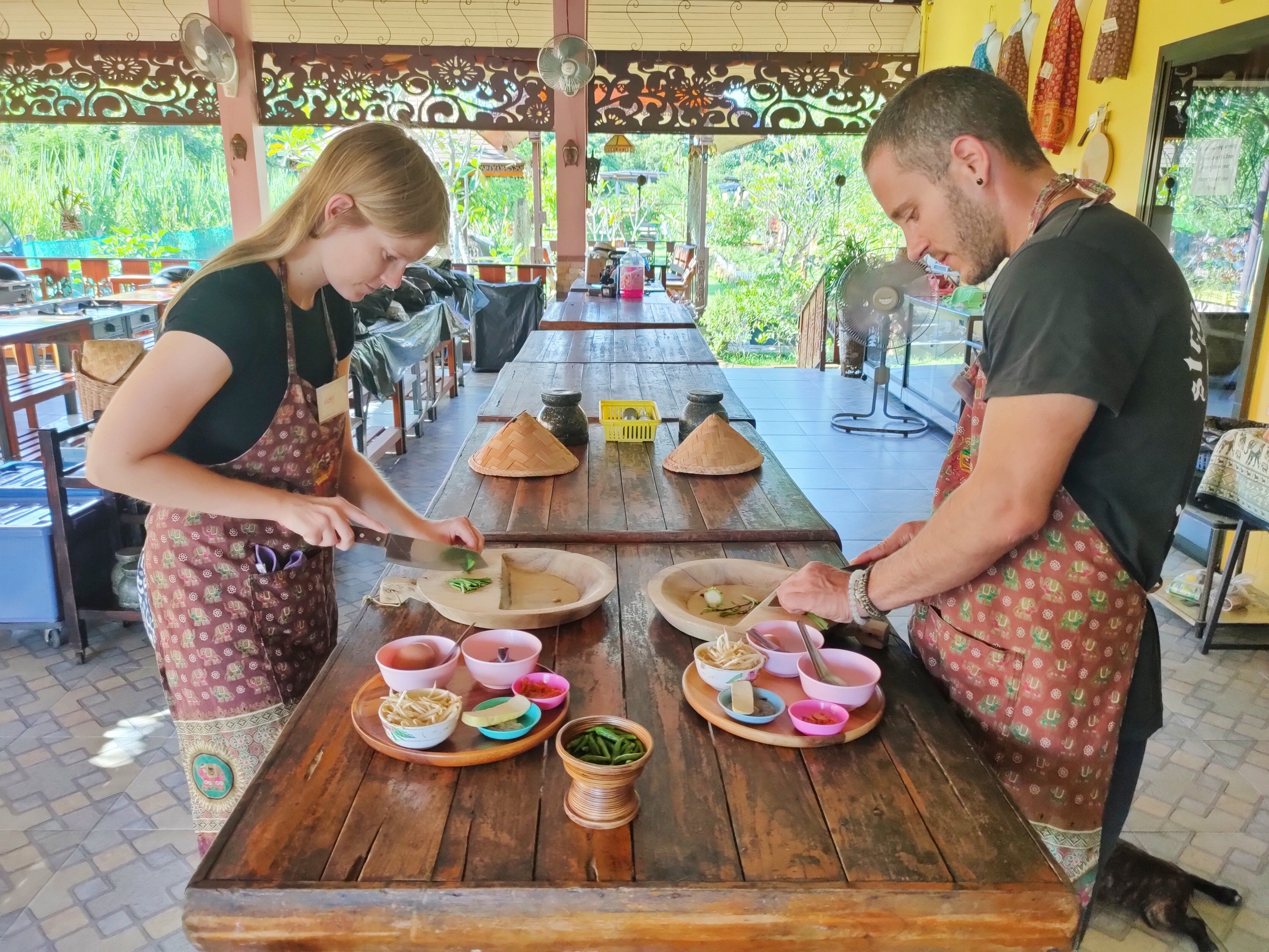 Private Class Morning & Evening with Fresh Ingredients at Organic Garden & Market