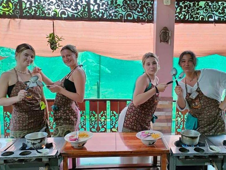 Private Class Morning & Evening with Fresh Ingredients at Organic Garden & Market