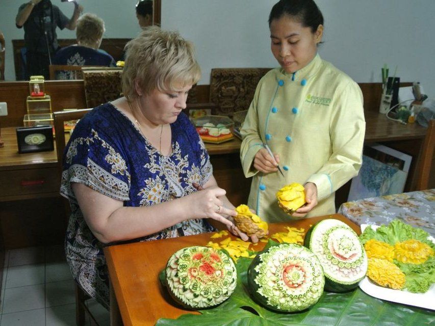 Professional Thai Fruit and Vegetable Carving Half Day Class