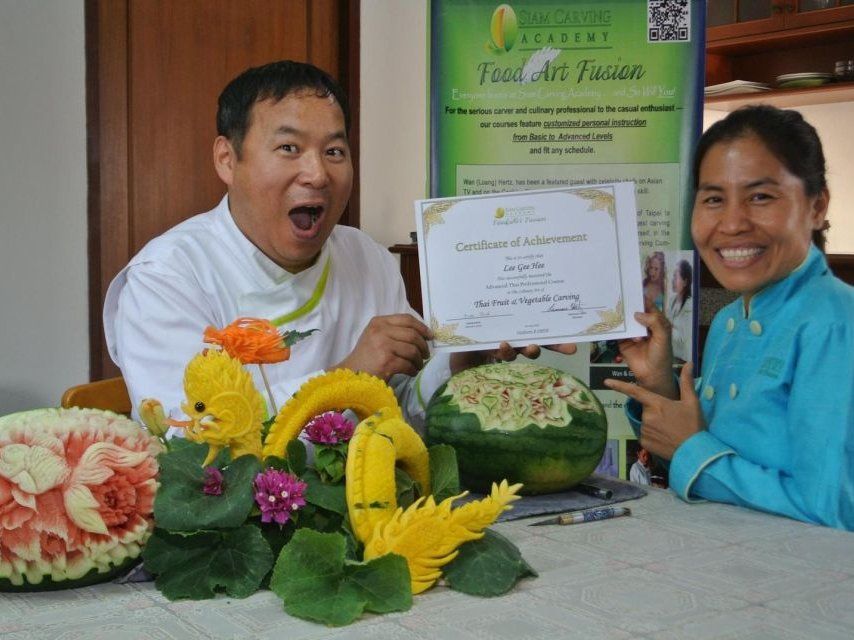 Professional Thai Fruit and Vegetable Carving Half Day Class