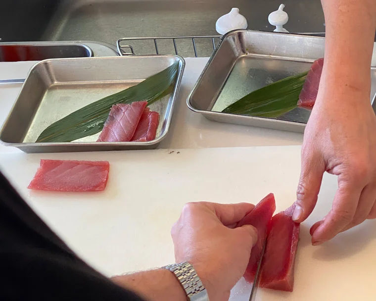 Ramen and Sushi Culinary Class with Tea Ceremony in Osaka