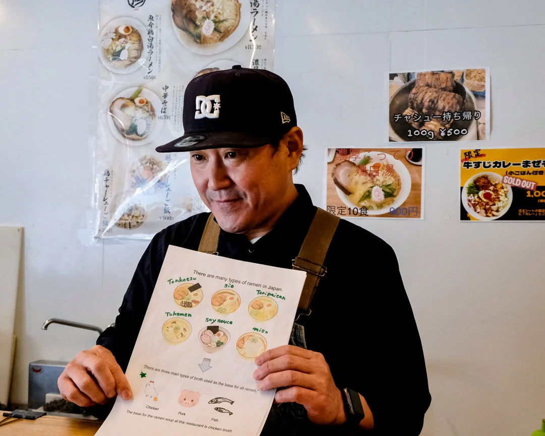 Ramen Culinary Class with Professional Chef in Osaka