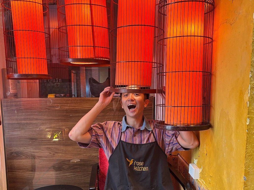Relaxed Vietnamese Cooking Class with Market Tour and Homemade Wine Tasting