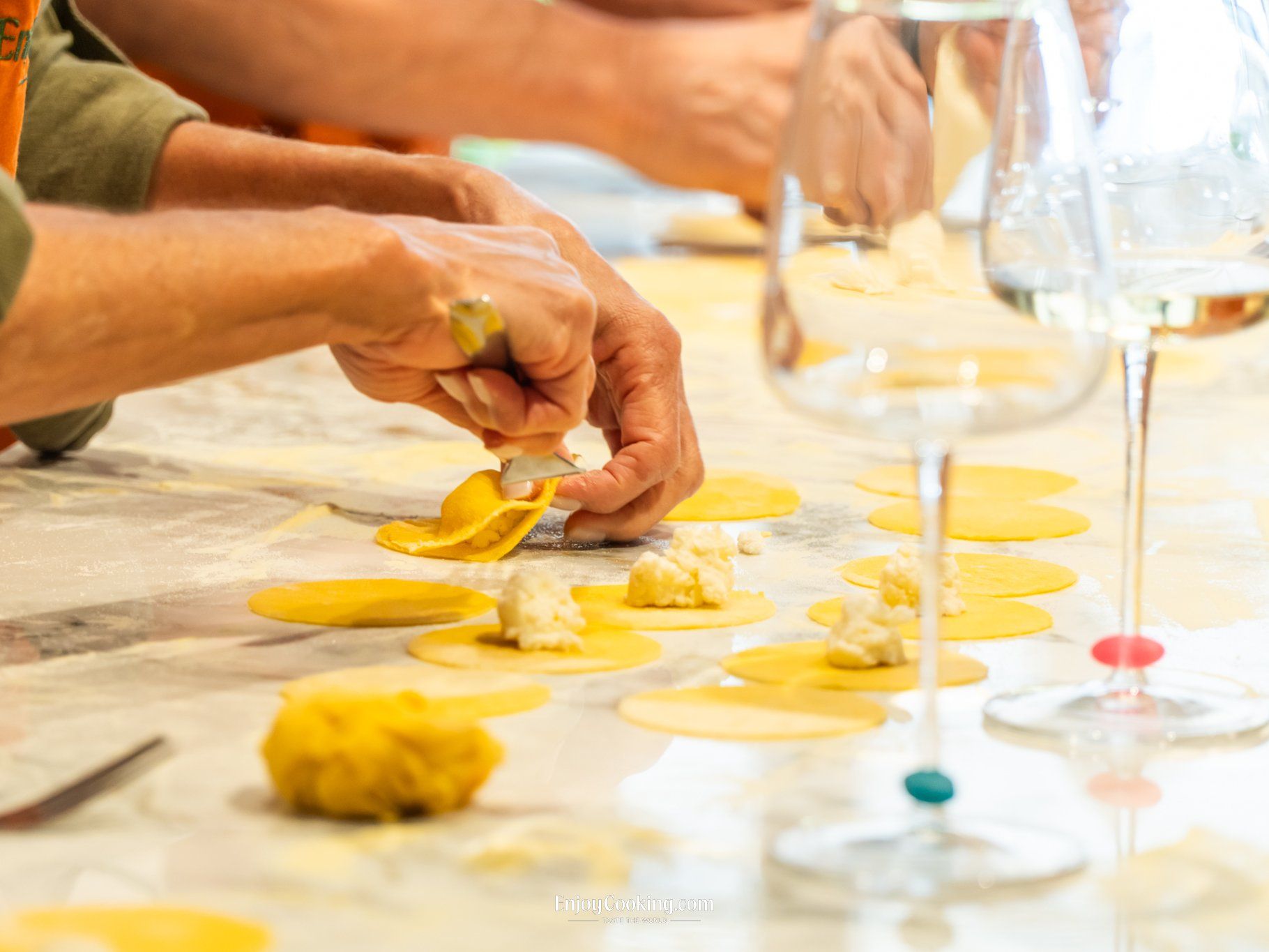 Premium Pasta Cooking Class, Ravioli & Tiramisu with Wine & Private Chef