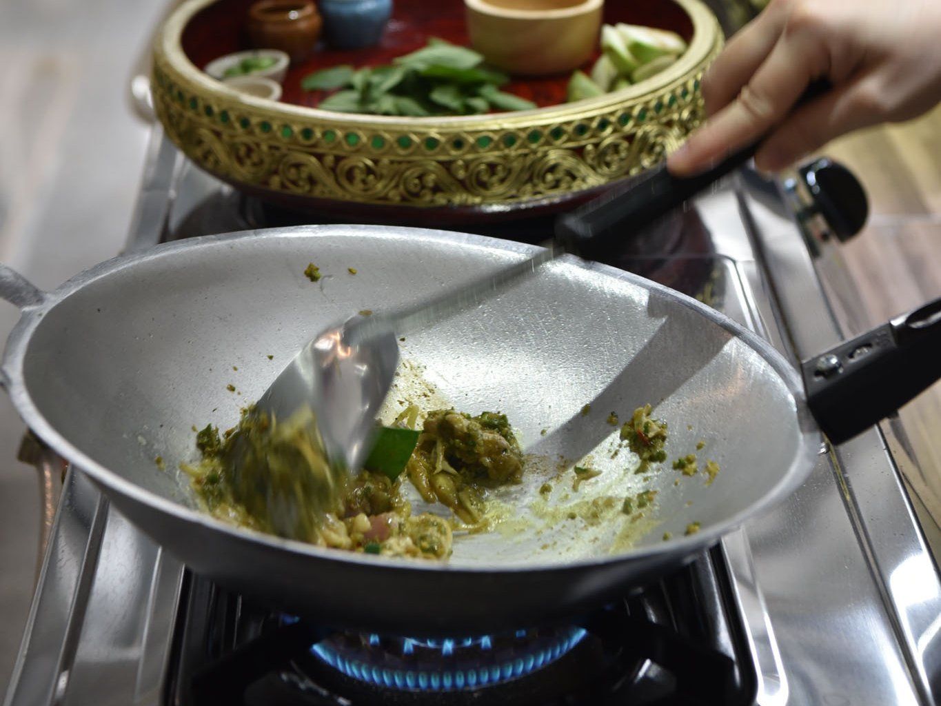 Sathon: Hands-On Thai Cooking Class & Market Tour Experience