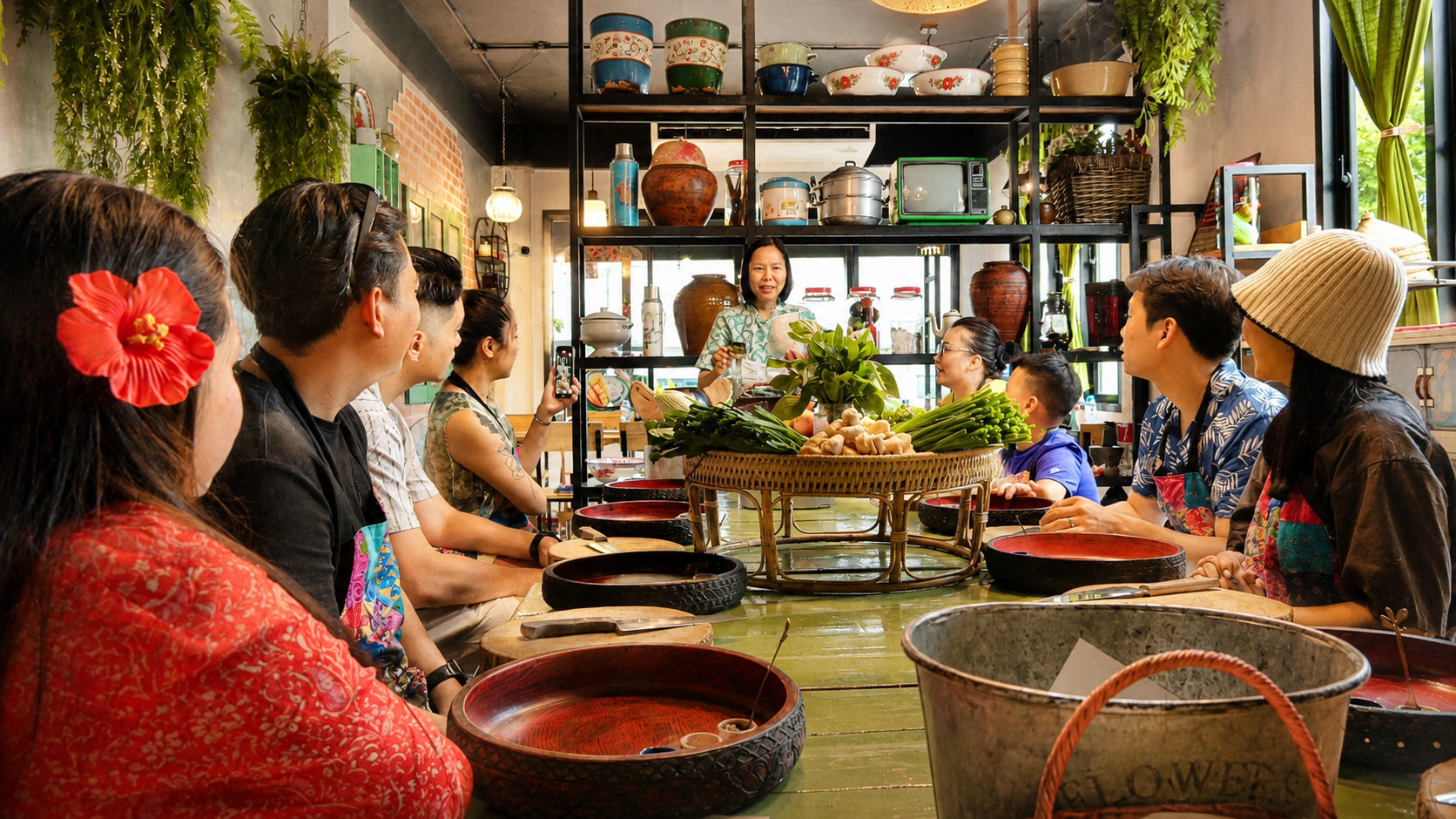 Silom Thai Cooking School in Bangkok Herb Garden Tour