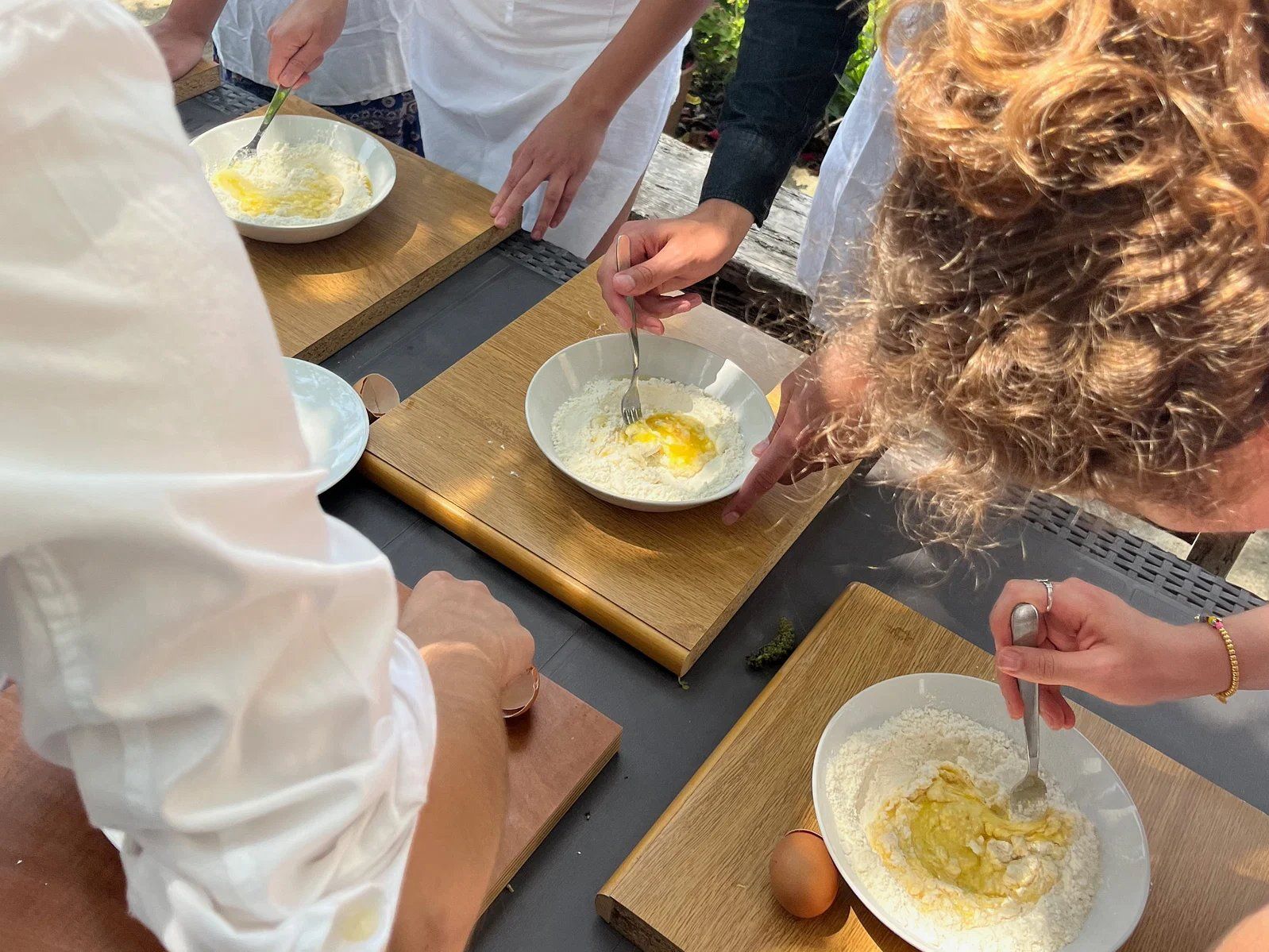 Cours de cuisine Pompei Pasta avec dégustation de vins et transfert inclus