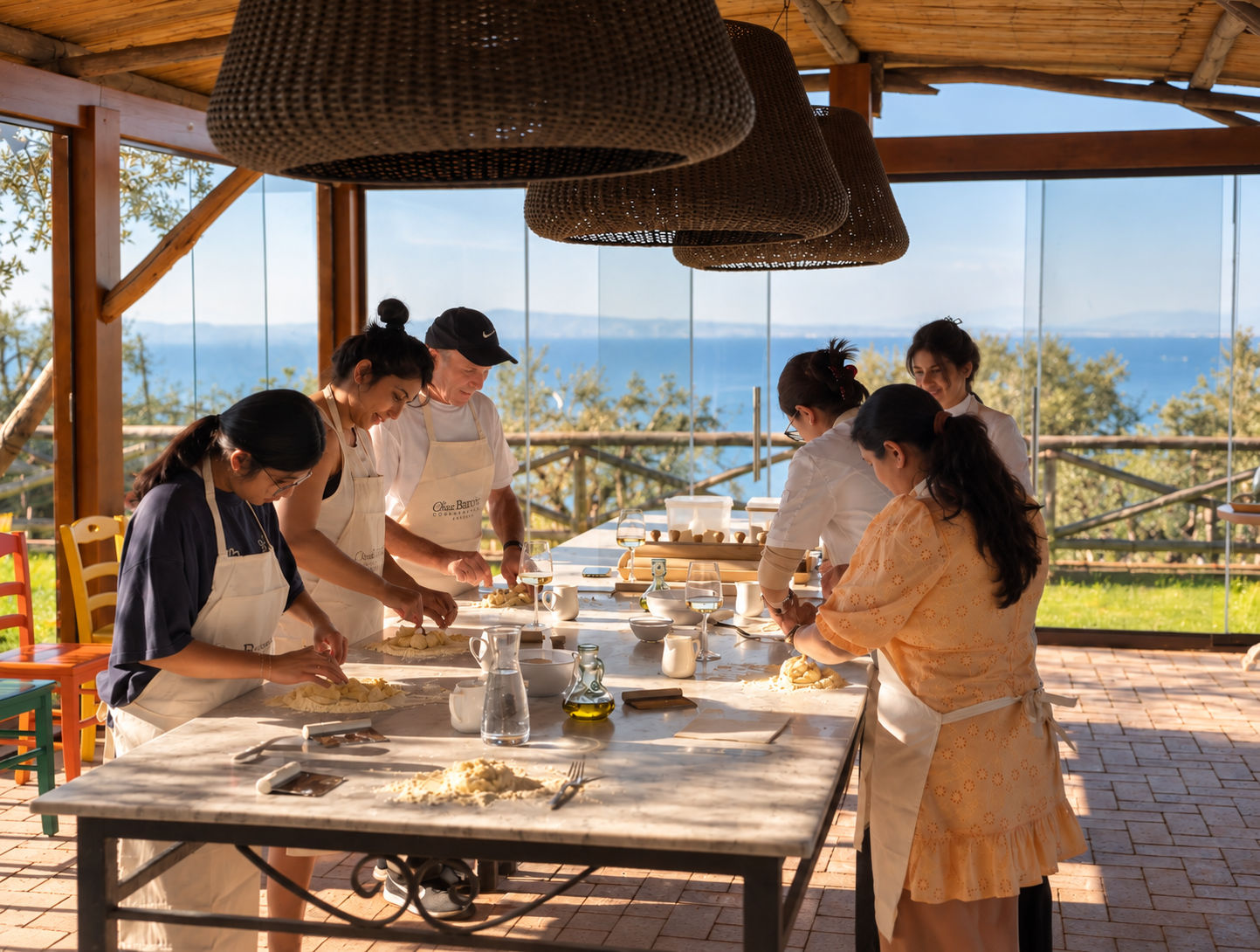 Zuid-Italiaanse keuken bij Villa del Barone aan de kust van Sorrento