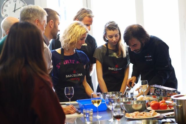 Spanish Cooking Class with Boqueria Market Tour