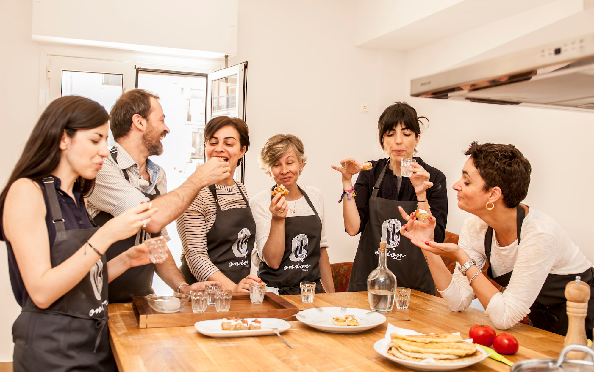 Onion Athens Cooking Class & Dinner with Wine in the Heart of Athens