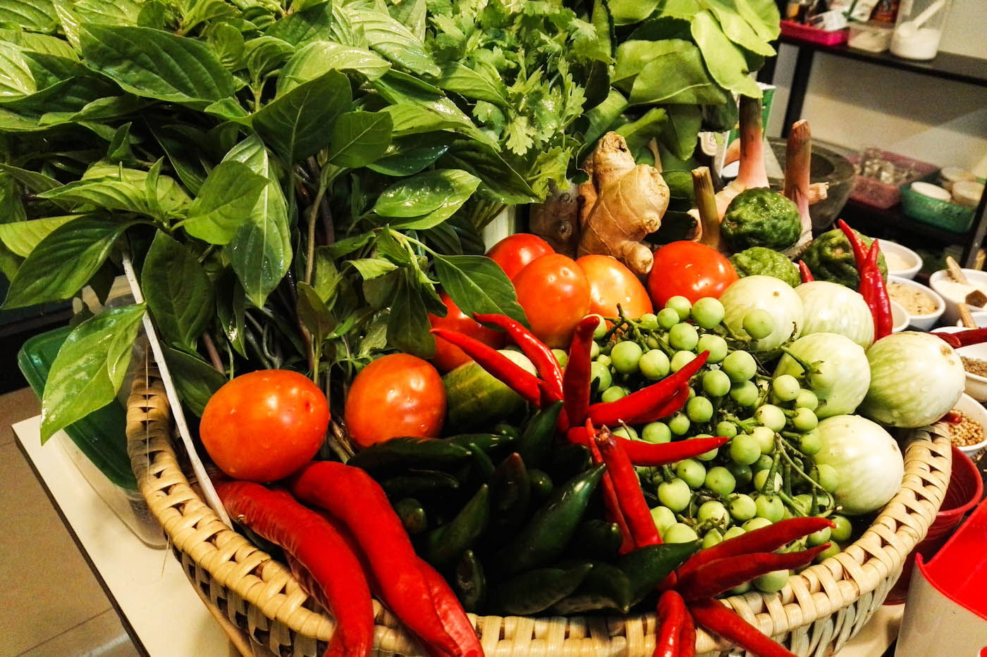 Les meilleures saveurs de Bangkok : cours de cuisine et visite du marché (végétariens bienvenus)