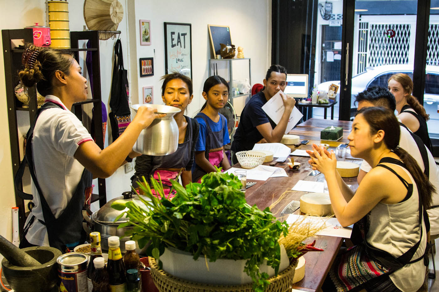 Les meilleures saveurs de Bangkok : cours de cuisine et visite du marché (végétariens bienvenus)