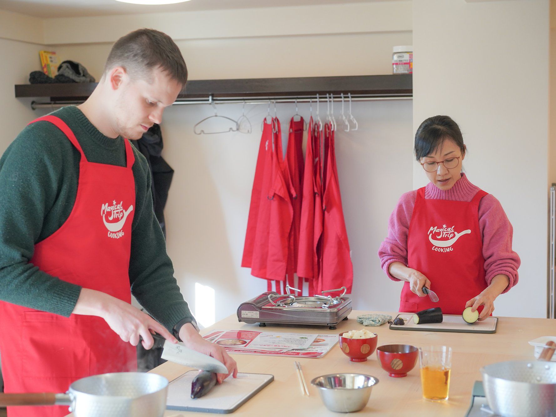 Sushi & Sake Tasting Cooking Class with a Visit to a Local Supermarket in Tokyo