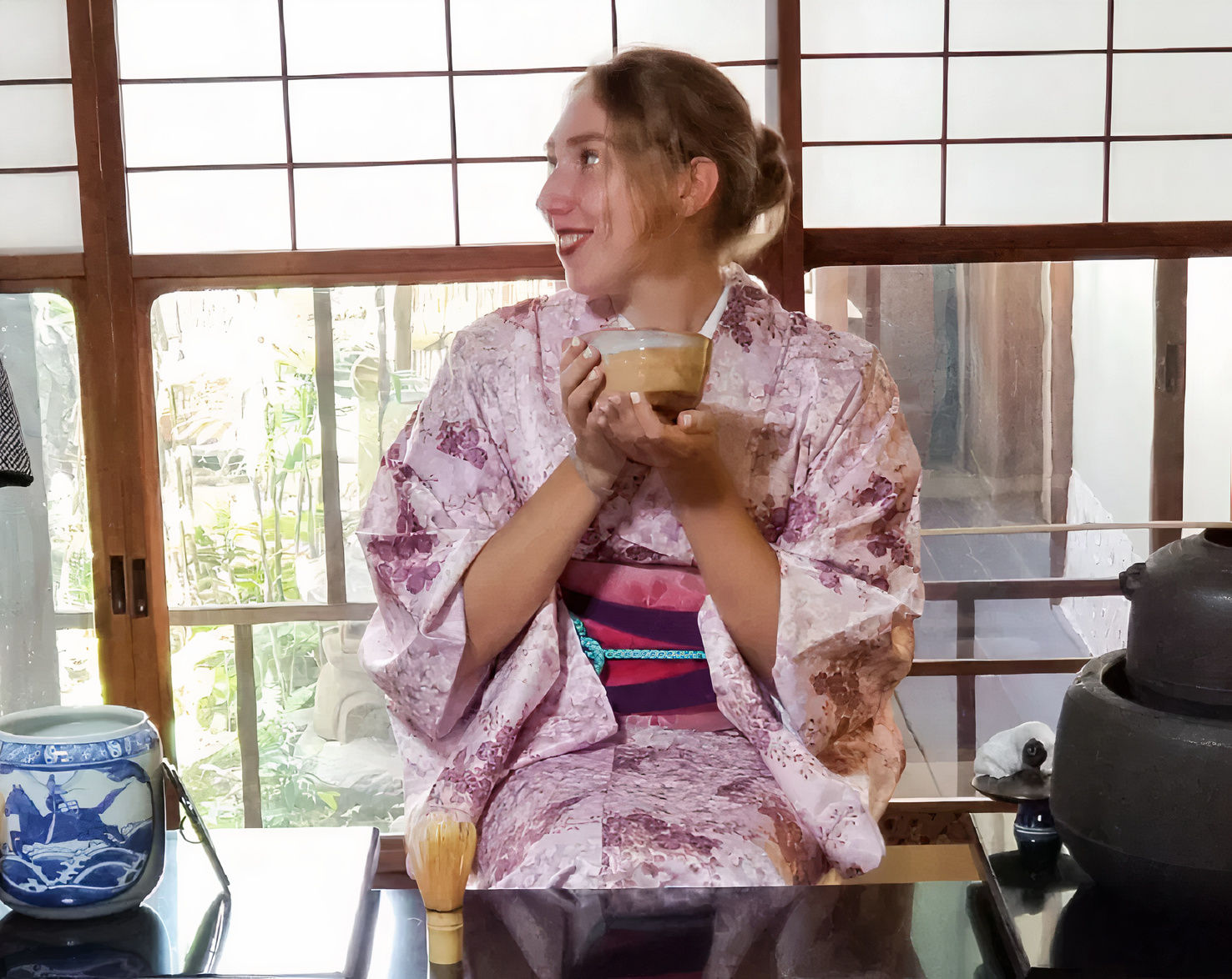 Table-Style Tea Ceremony at a 100-Year-Old Machiya in Kyoto