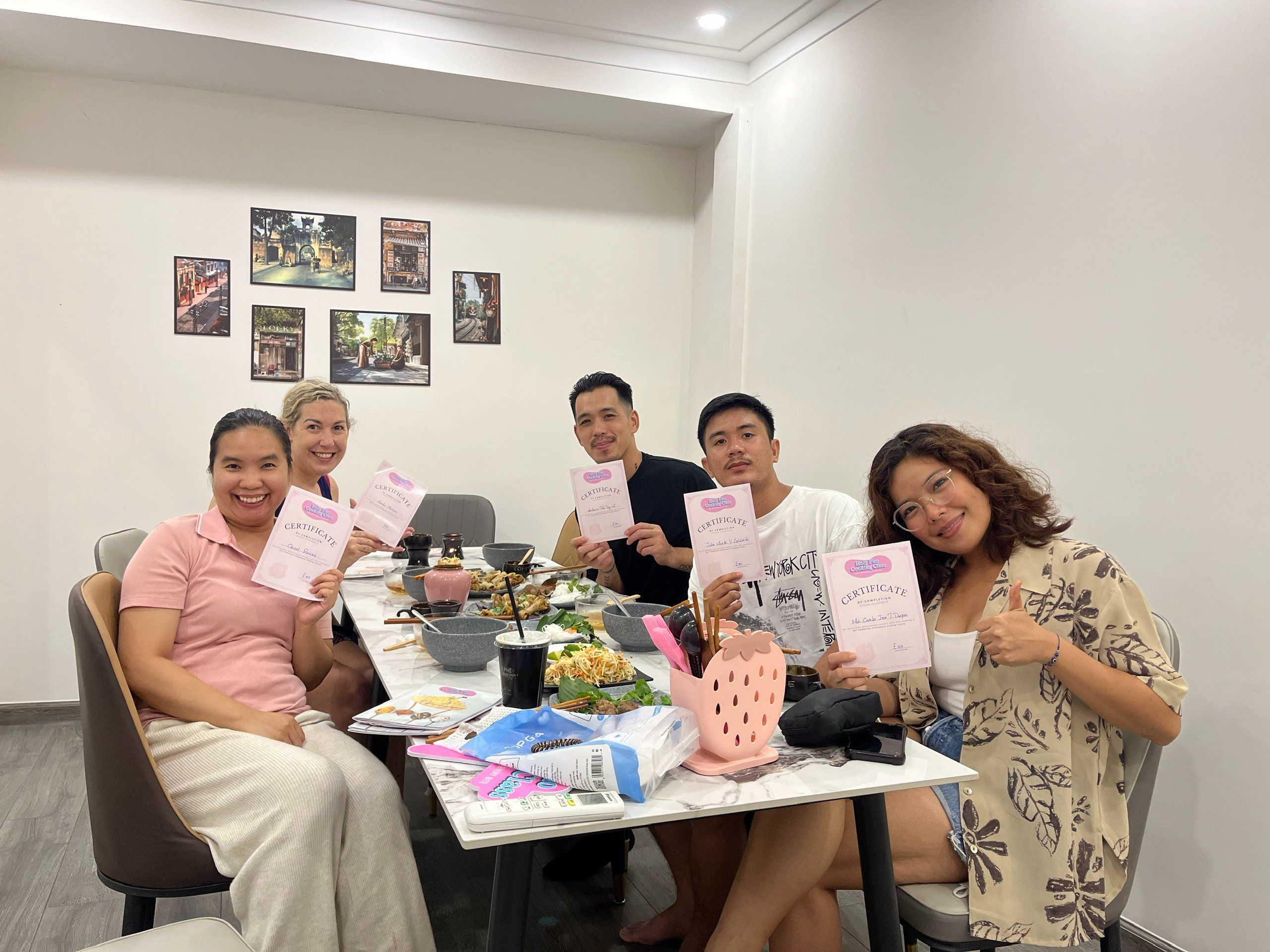 Taste of Saigon: Market Tour & Vietnamese Cooking in a Cozy Pink Kitchen