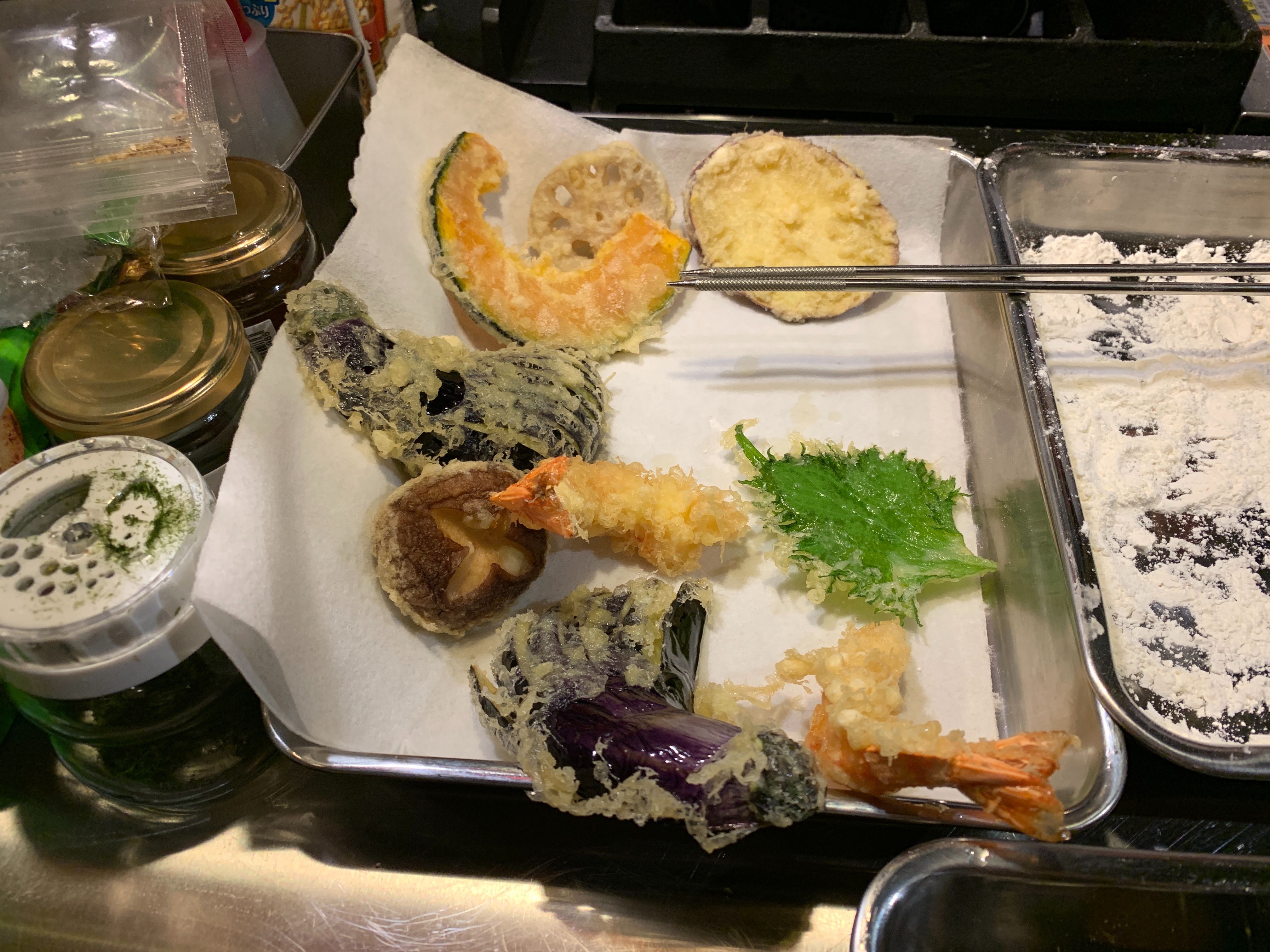 Tempura and Sashimi Course with Japanese Seasoned Rice Course in Tokyo