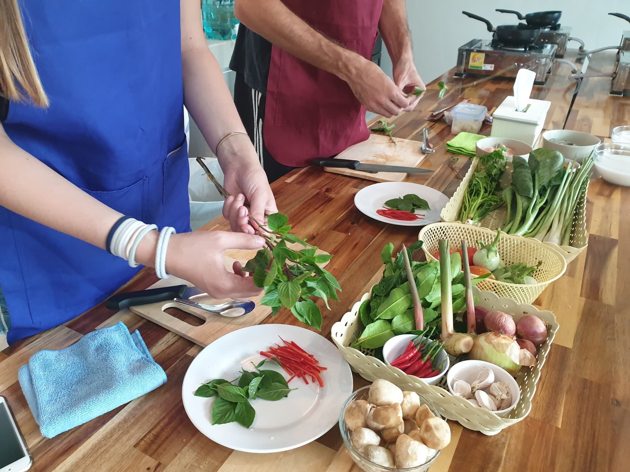 Learn 4 Thai Dishes in Cooking Class with Market Tour