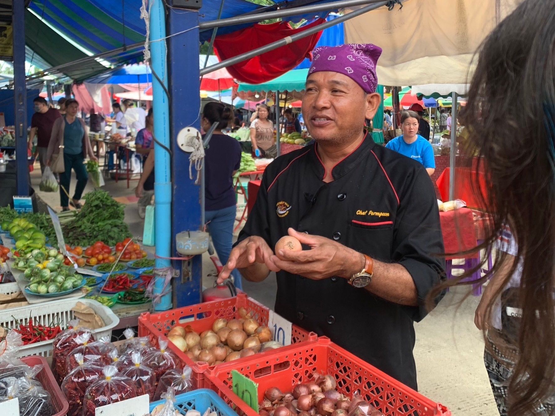 Thai Cooking Class in Organic Farm with Local Market Tour