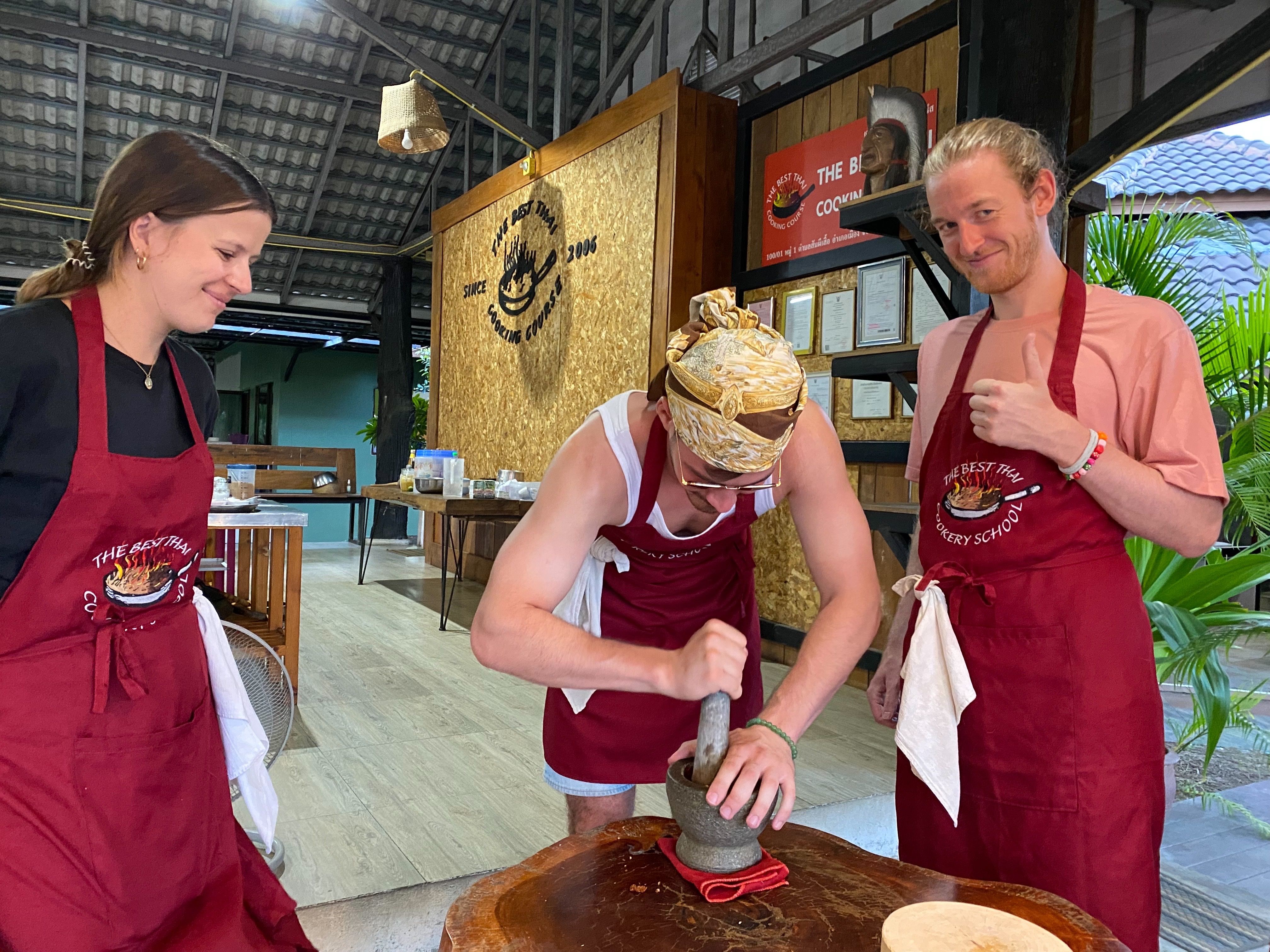 Thai Cooking Class in Organic Farm with Local Market Tour