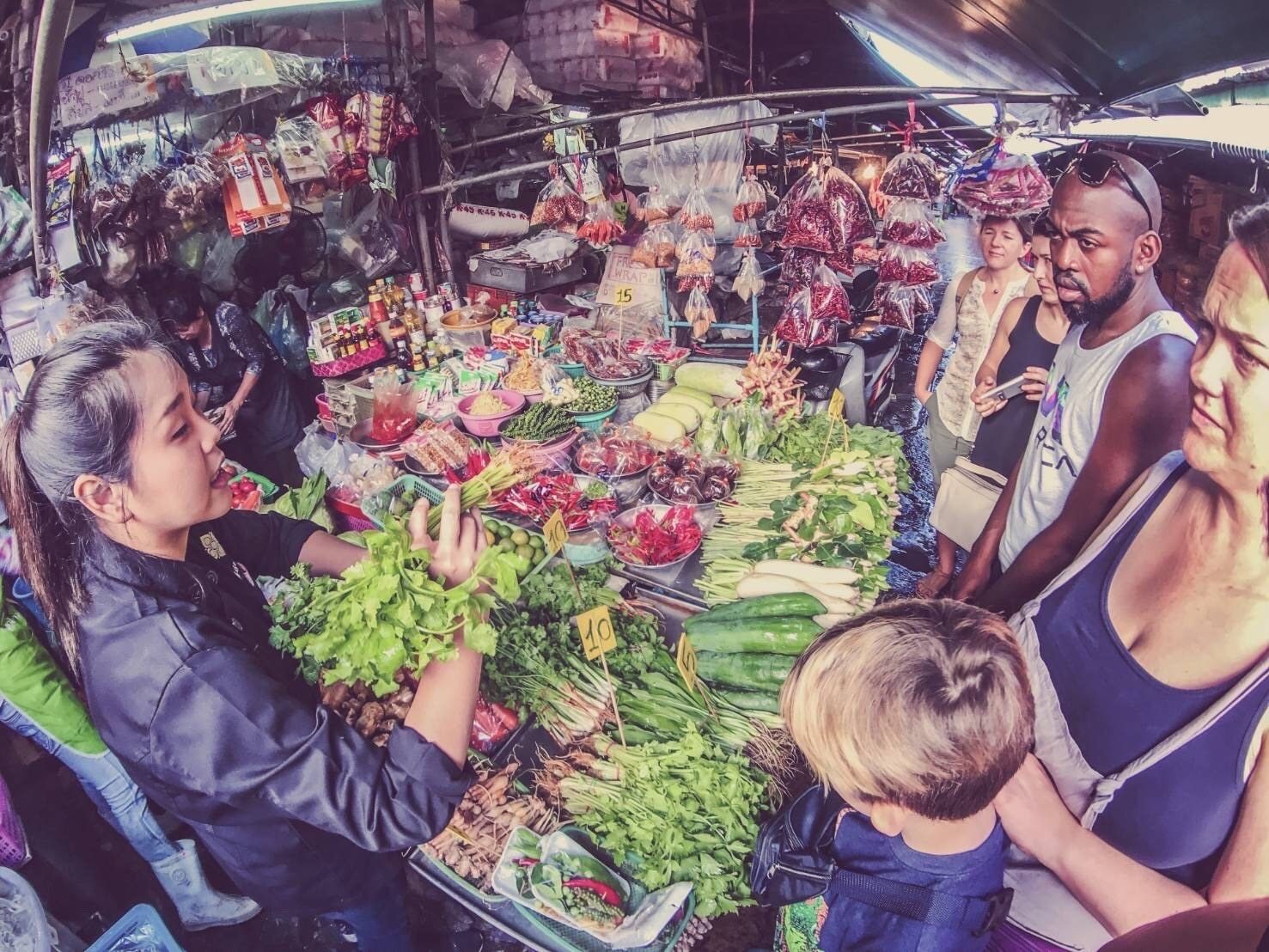 Thai Cooking Class with the Largest Market Visit and Tuk-Tuk Ride Back to School