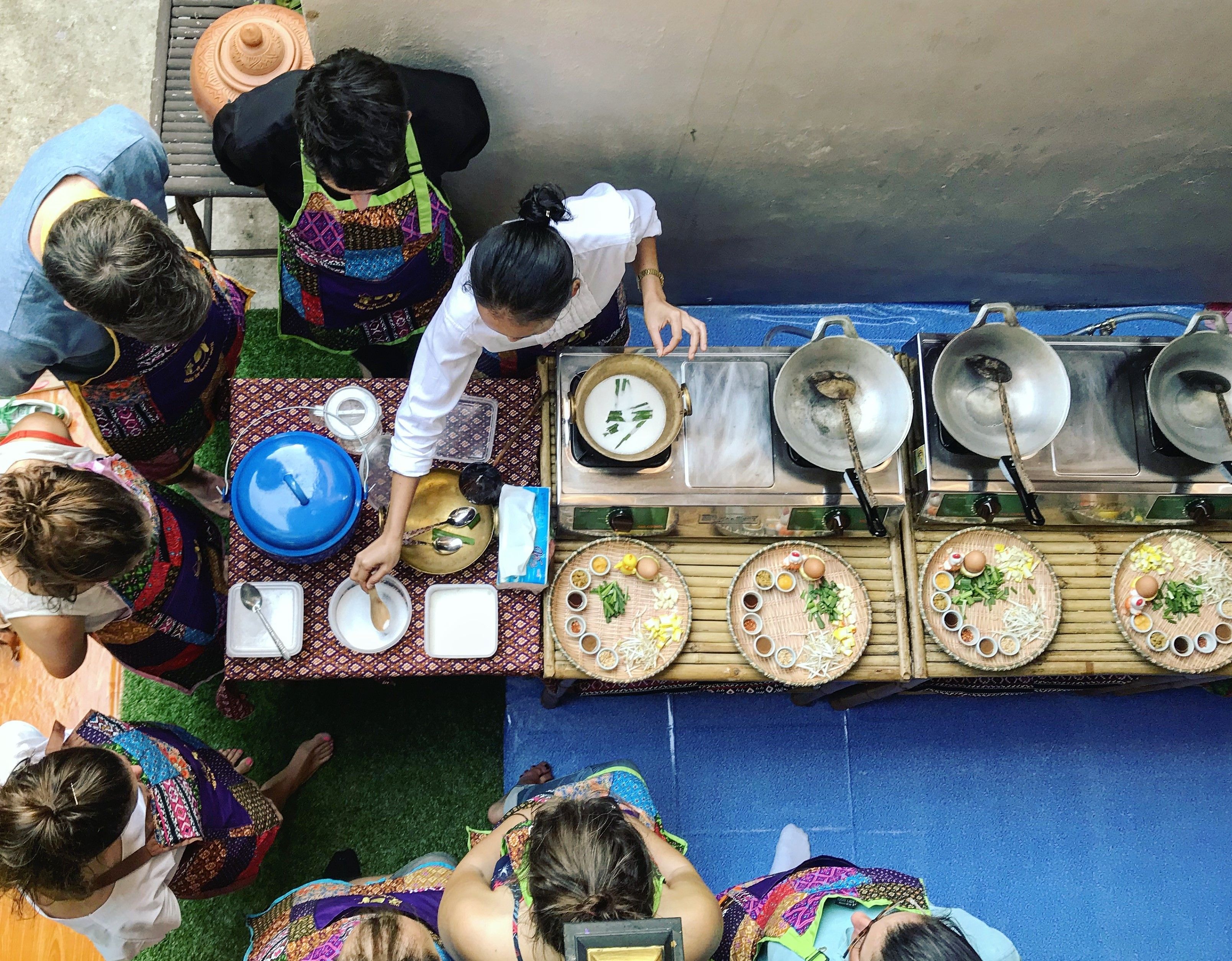 Authentic Thai Cooking in Traditional 100 Year Old House and Local Market Tour