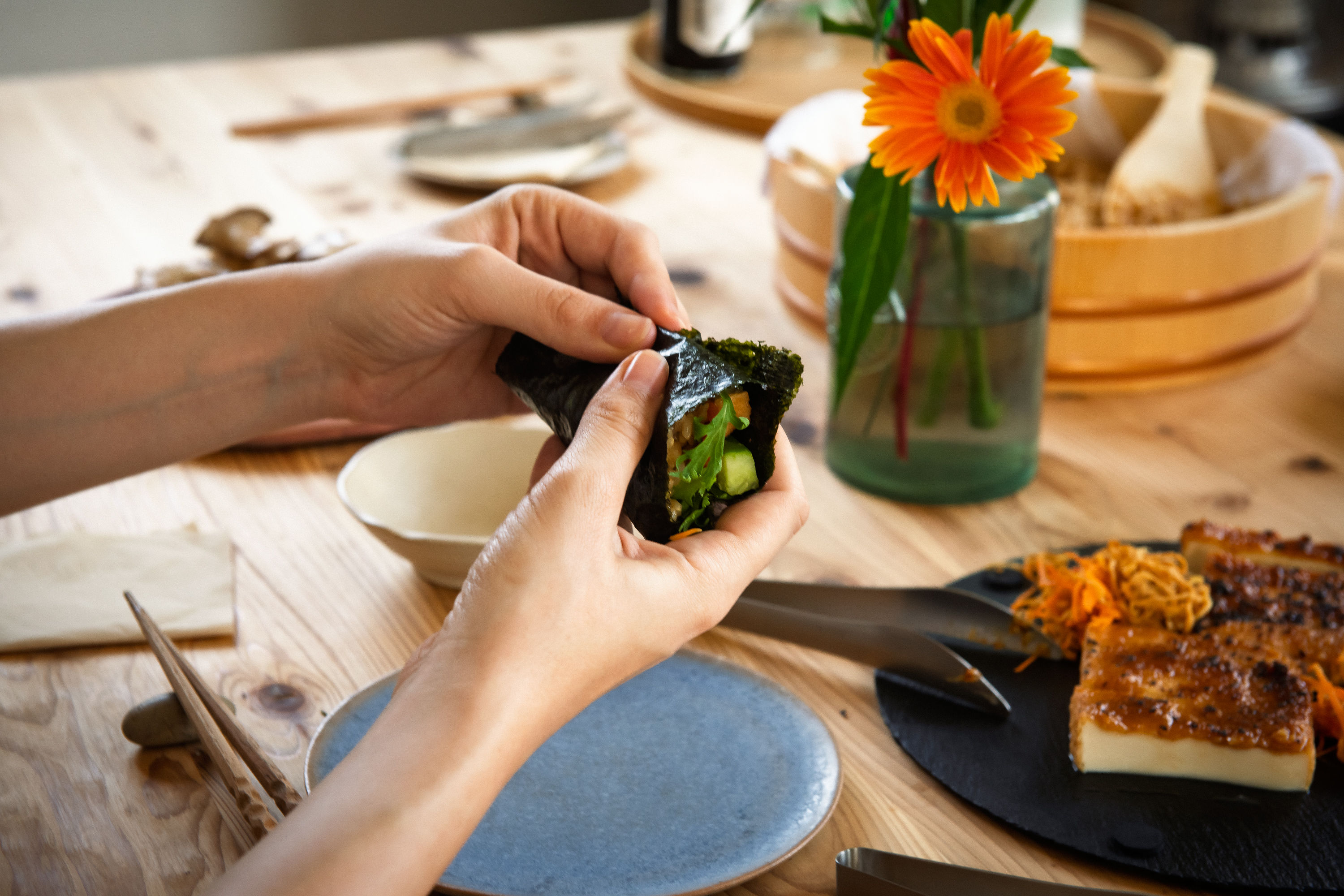 The Art of Vegan Hand-Roll Sushi & Flavorful Japanese Home Dishes Private Class
