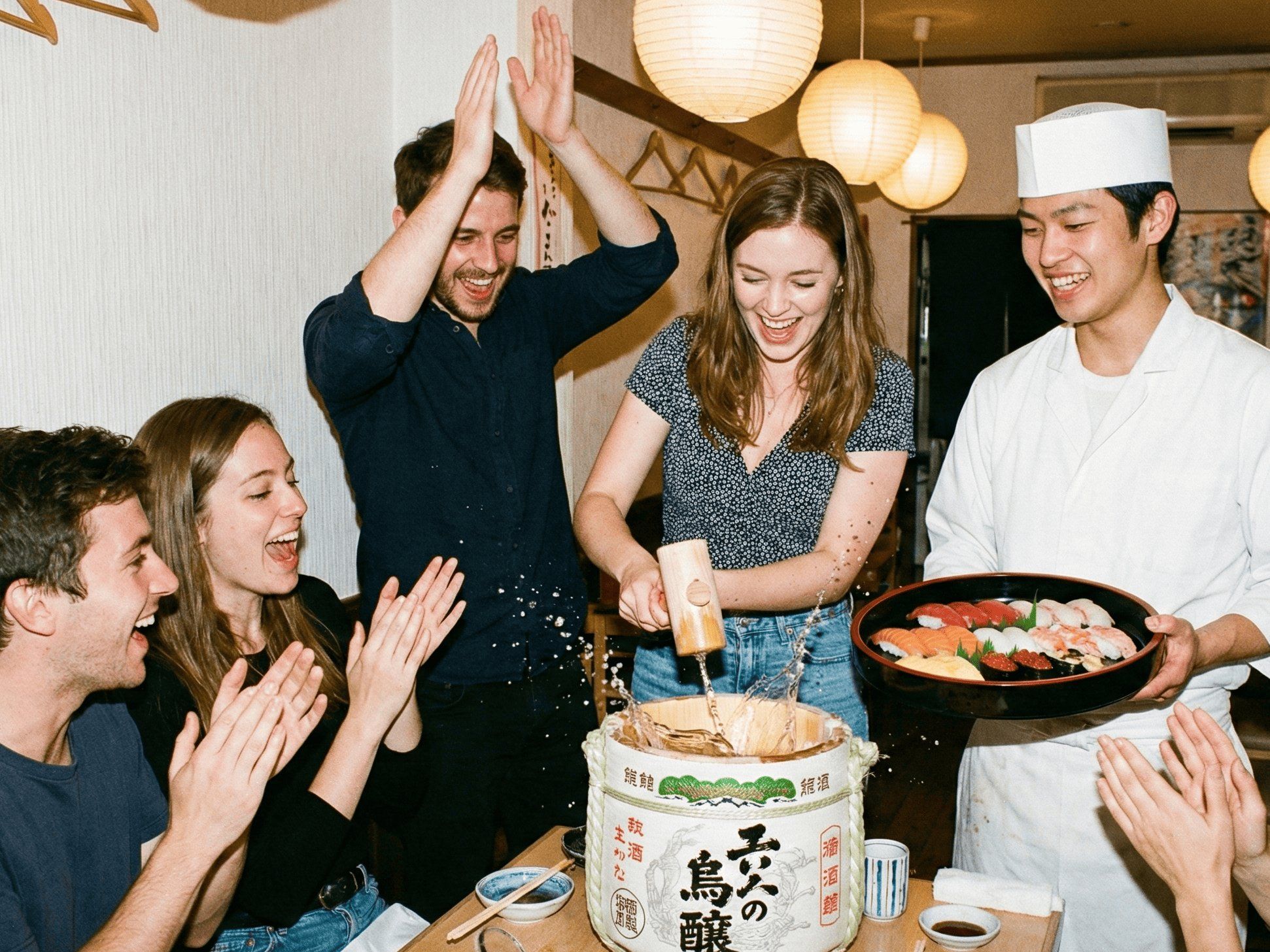 Tokyo Sushi-making: Sake Ceremony & Whisk Matcha